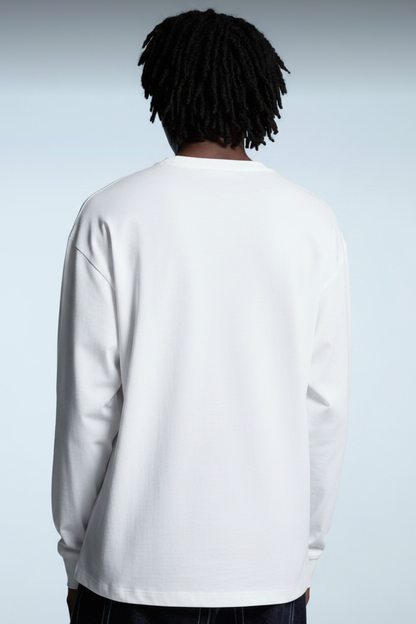 Long sleeved boxy T-Shirt (loose cuffs)